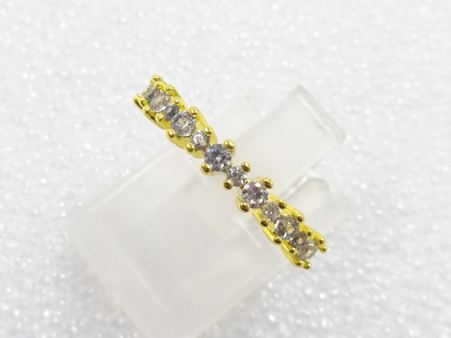 JAPANESE KIMONO / ANTIQUE CRYSTAL RING (SIZE 9.5)